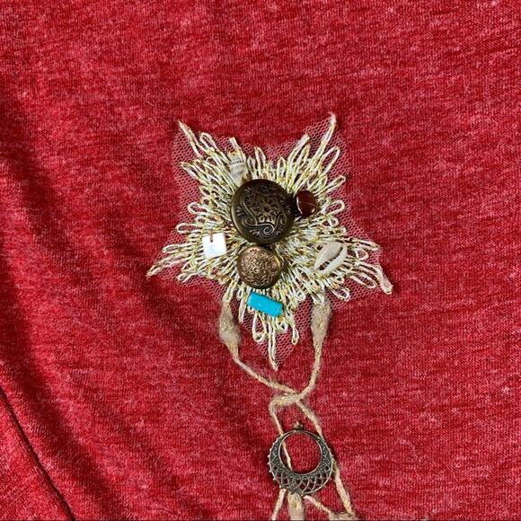 S and C bead and sequin embroidered long sleeved drop waist sweater dress small - Picture 6 of 13